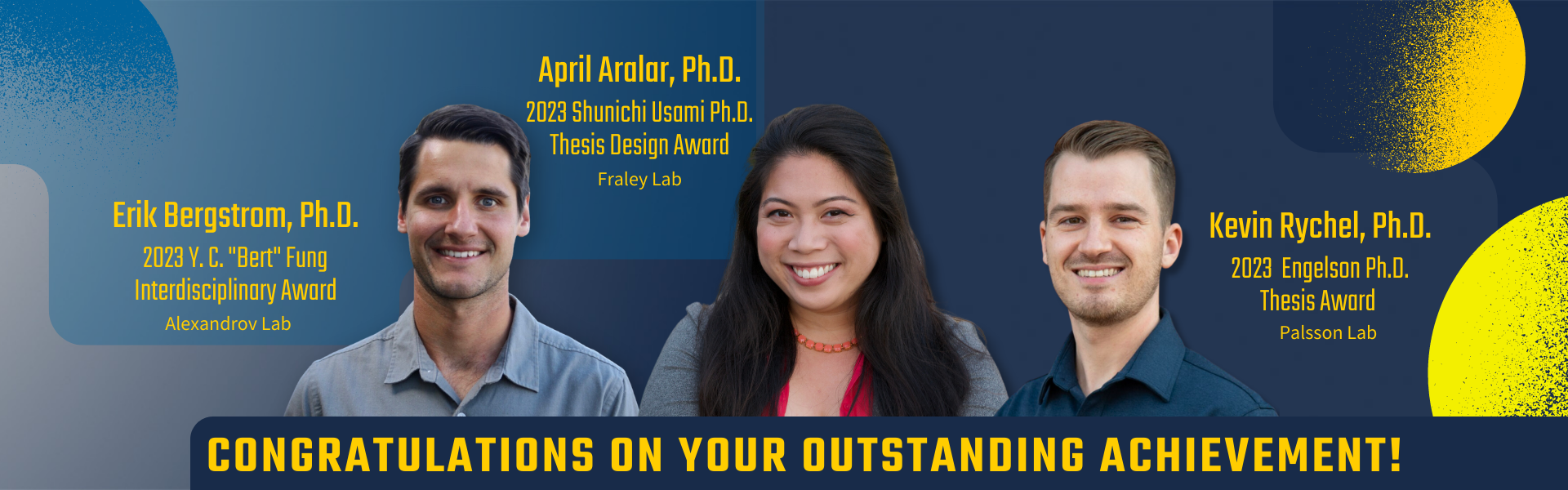 Picture of Ph.D. Student Thesis Awardees